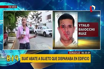 Surquillo: Policía abate a sujeto que realizaba disparos en vivienda