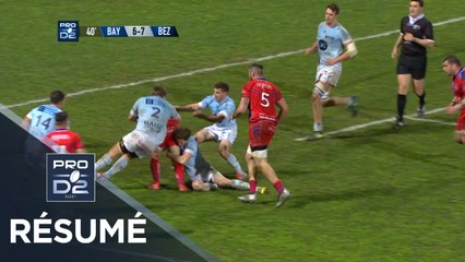 PRO D2 - Résumé Bayonne-Béziers: 21-15 - J22 - Saison 2018/2019