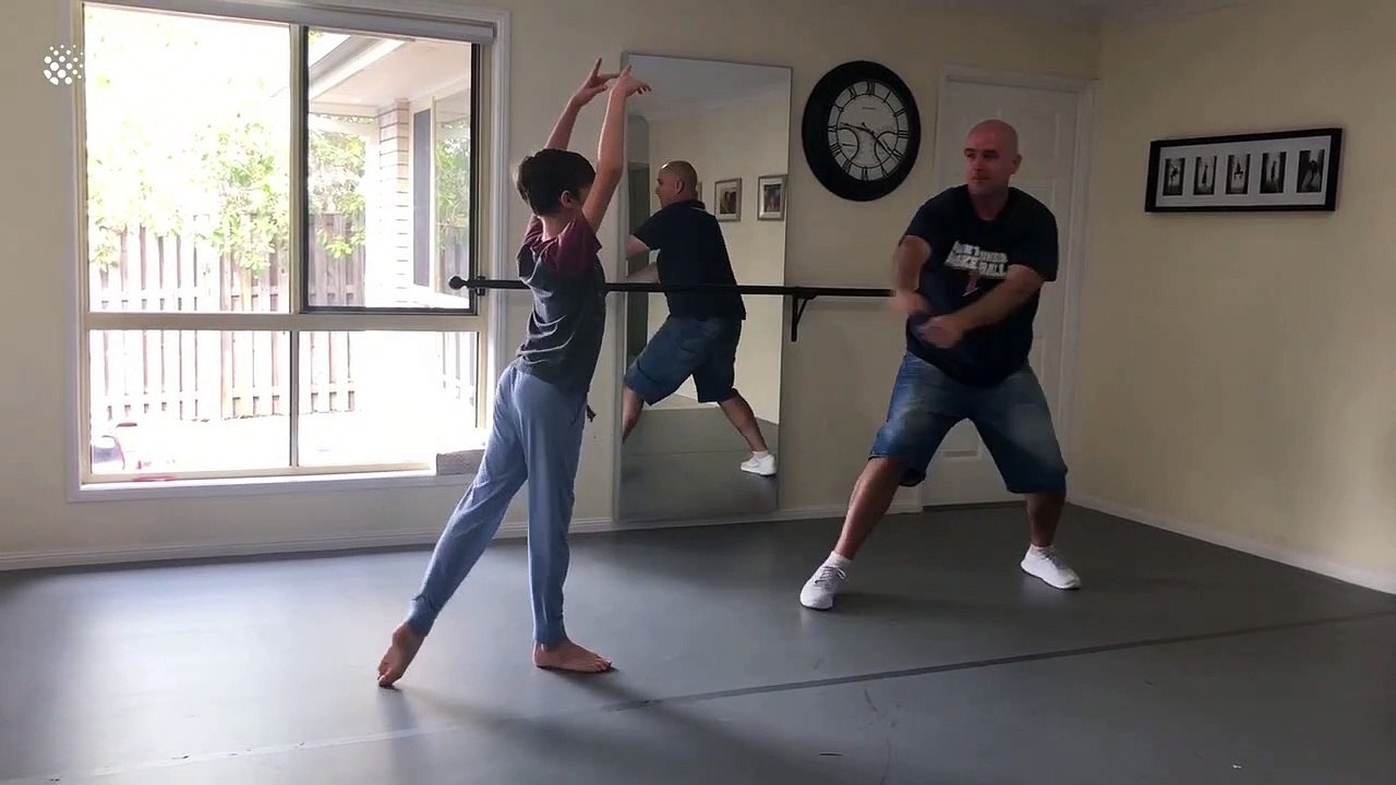 The new Billy Elliot? Boy and his dad learn to ballet dance together