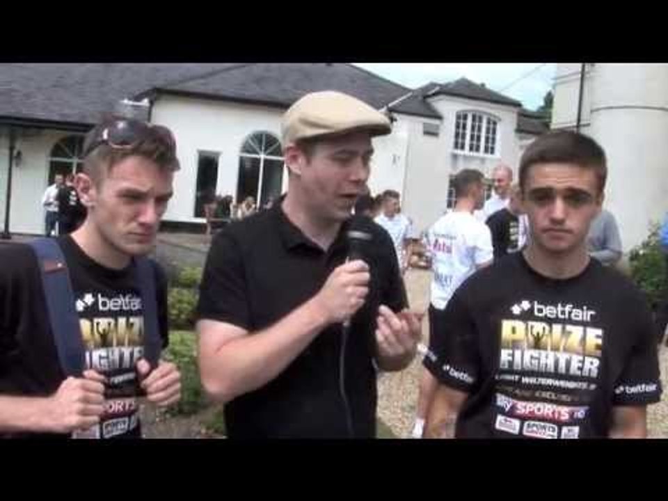 DANNY CASSIUS CONNOR & CHARLIE RICE PRIZEFIGHTER WEIGH IN INTERVIEW