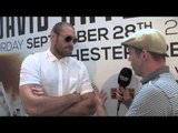 'DAVID HAYE DOESN'T FRIGHTEN ME ONE BIT, I AM GONNA GET STUCK INTO HIM' - TYSON FURY INTERVIEW