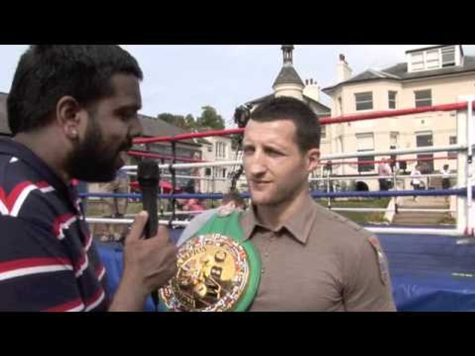 CARL FROCH on ... Andre Ward, Eddie Hearn & Darren Barker for iFILM LONDON / MATCHROOM PRESS DAY