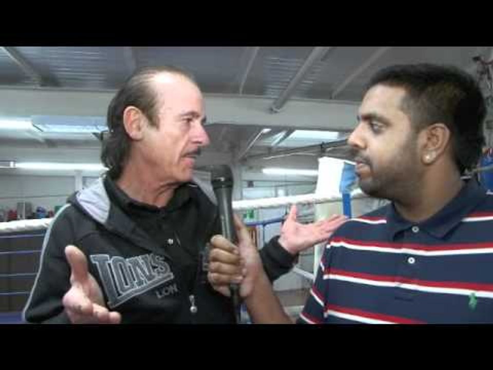 INTERVIEW WITH ENZO CALZAGHE FOR iFILM LONDON / MACCARINELLI v MAROSI WEIGH-IN