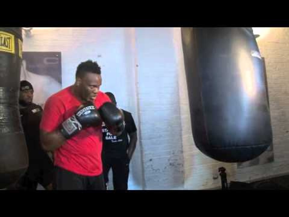 DERECK 'DELBOY' CHISORA MEDIA WORKOUT / CHISORA v KLITSCHKO / iFILM LONDON