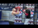 Nathan Cleverly Media Workout Footage for iFILM LONDON / CLEVERLY v KARPENCY