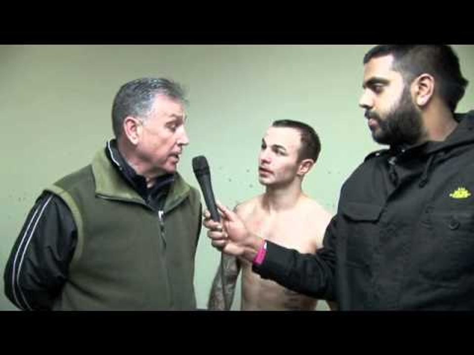 KEVIN MITCHELL & JIMMY TIBBS POST-FIGHT INTERVIEW FOR iFILM LONDON / MITCHELL v LORA