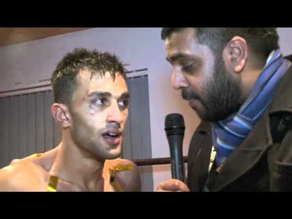 ADIL ANWAR (PRIZEFIGHTER CHAMPION) POST-FIGHT INTERVIEW FOR iFILM LONDON.