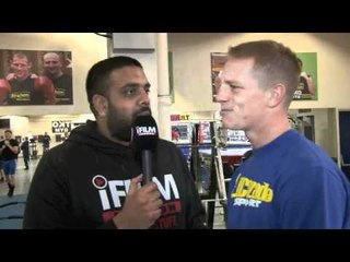 INTERVIEW FOR CHARLIE HOY FOR iFILM LONDON @ TRAD TKO GYM.