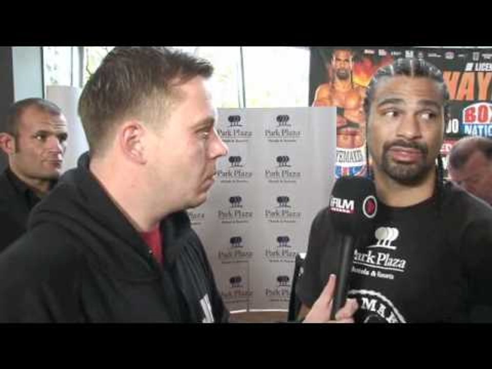 DAVID HAYE INTERVIEW FOR iFILM LONDON / HAYE v CHISORA (2ND) PRESS CONFERENCE