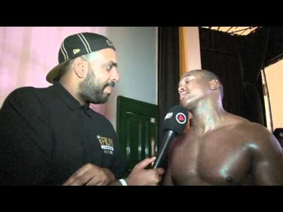 TOR HAMER (PRIZEFIGHTER CHAMPION) POST-FIGHT INTERVIEW FOR iFILM LONDON .