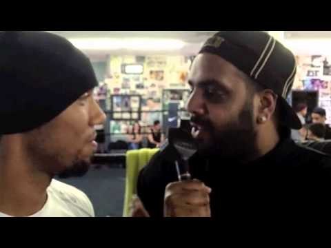 RUBEN TABARES TALKS AMIR KHAN / FOR iFILM LONDON AT THE WILD CARD BOXING.