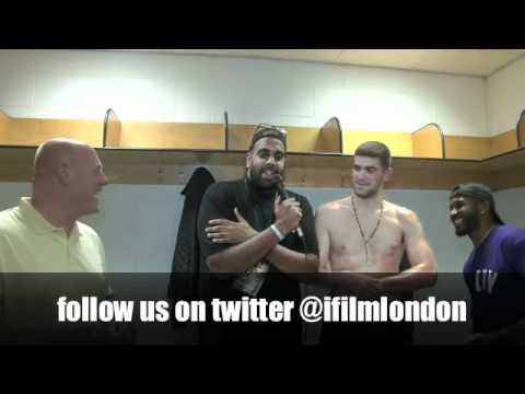 ROCKY FIELDING & MICHAEL 'TOSH' FIELDING POST-FIGHT INTERVIEW FOR iFILM LONDON / FIELDING v HAFNAR