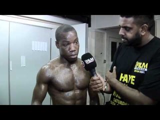 DARRYLL WILLIAMS POST FIGHT INTERVIEW FOR iFILM LONDON / WILLIAMS v SHIELDS