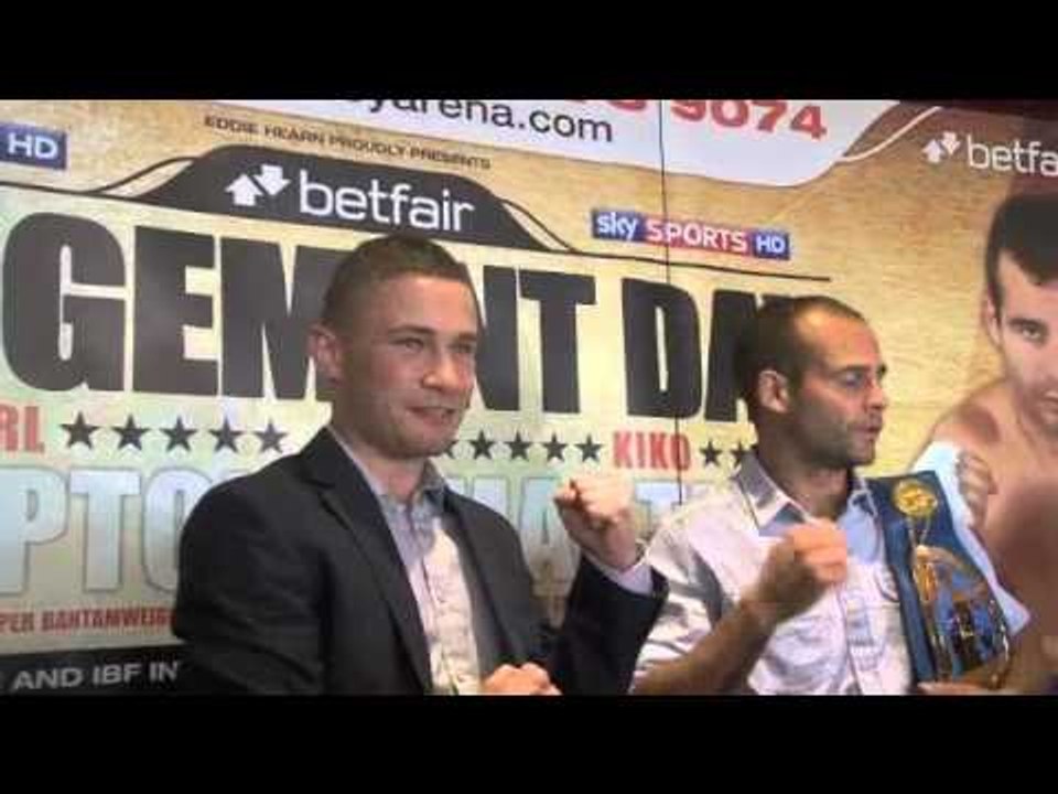 CARL FRAMPTON v KIKO MARTINEZ HEAD-TO-HEAD / iFILM LONDON / BELFAST PRESS CONFERENCE