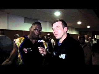 DILLIAN WHYTE INTERVIEW FOR iFILM LONDON / WHYTE v FARKAS
