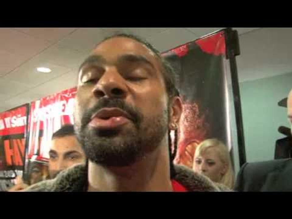 DAVID HAYE POST-FIGHT REACTION FOR iFILM LONDON / HAYE v  CHISORA