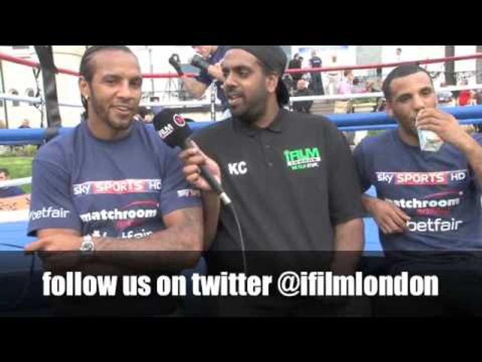 WADI CAMACHO & KAL YAFAI INTERVIEW FOR iFILM LONDON / MATCHROOM MEDIA BOXING DAY 2012
