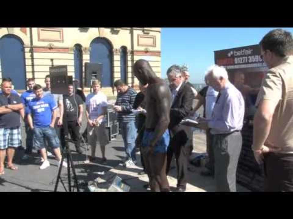 ERICK OCHIENG v RYAN TOMS OFFICIAL WEIGH-IN / iFILM LONDON / LONDON CALLING