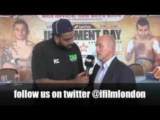 BARRY McGUIGAN INTERVIEW FOR iFILM LONDON / FRAMPTON v MARTINEZ PRESS CONFERENCE