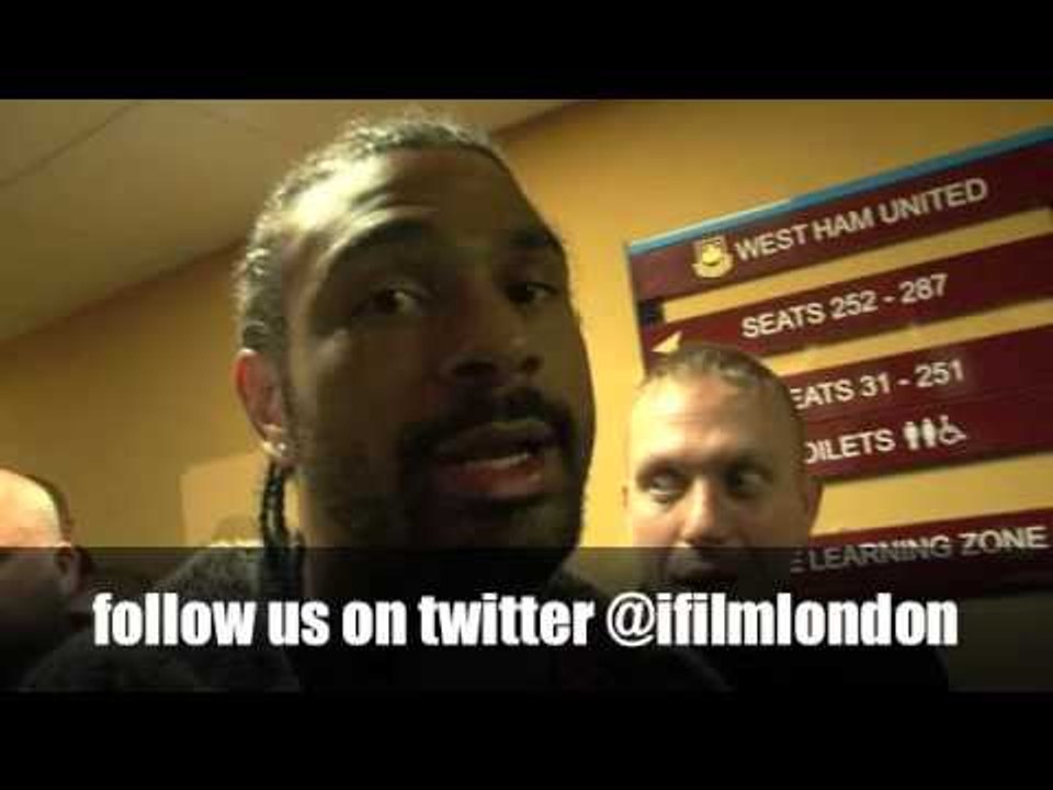 DAVID HAYE POST-FIGHT INTERVIEW FOR iFILM LONDON / HAYE v CHISORA