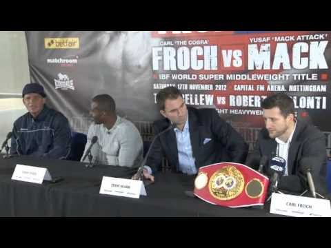 CARL FROCH v YUSAF MACK - OFFICIAL NOTTINGHAM PRESS CONFERENCE / iFILM LONDON