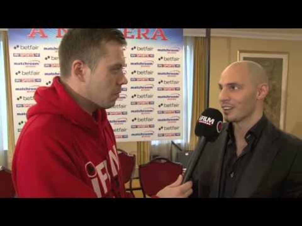 CHRIS EVANGELOU INTERVIEW FOR iFILM LONDON / EVANGELOU v CONNOR 2 / PRES CONFERENCE