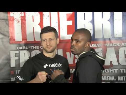 CARL FROCH v YUSAF MACK HEAD-TO-HEAD FOOTAGE / iFILM LONDON / FINAL PRESS CONFERENCE