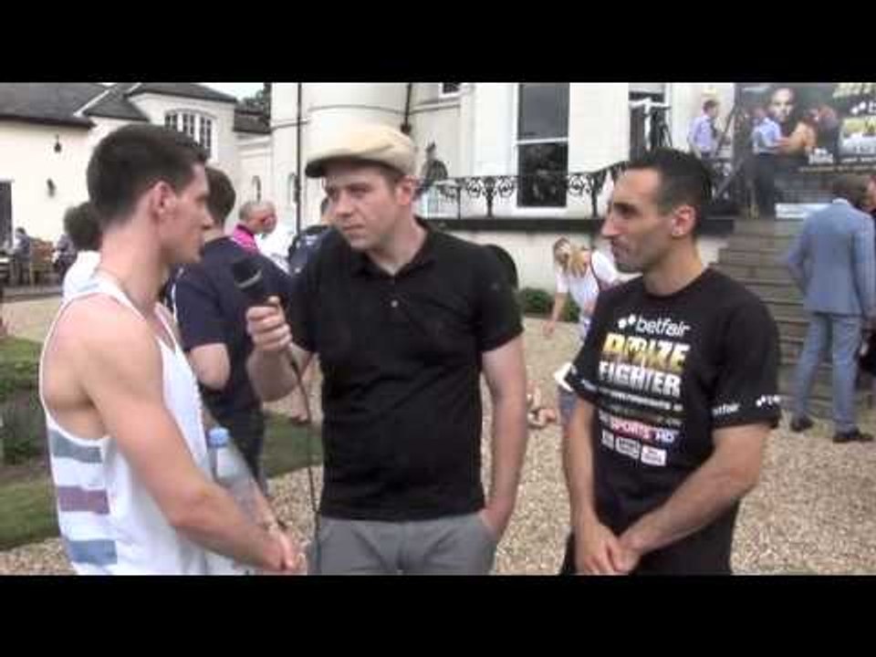 LIAM SHINKWIN & EREN ARIF PRIZEFIGHTER POST WEIGH IN INTERVIEW