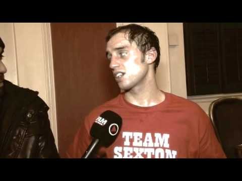 ASHLEY SEXTON POST-FIGHT INTERVIEW FOR iFILM LONDON / SEXTON v SENKOVS