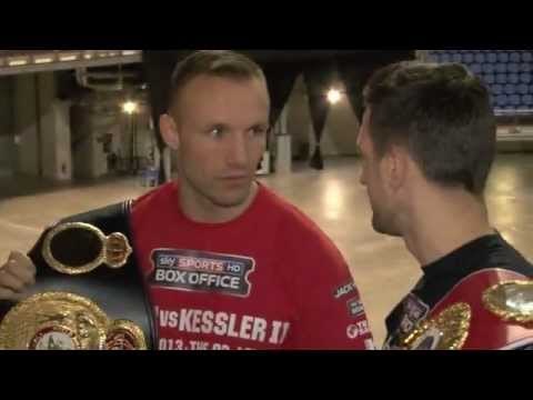 CARL FROCH v MIKKEL KESSLER HEAD-TO-HEAD 1 / iFILM LONDON / WARRIORS' CALL / 02 PRESS CONFERENCE