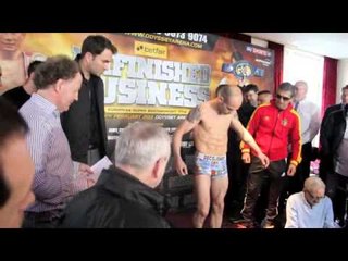 CARL FRAMPTON v KIKO MARTINEZ OFFICIAL WEIGH-IN / iFILM LONDON / UNFINISHED BUSINESS