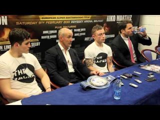 CARL FRAMPTON v KIKO MARTINEZ POST FIGHT PRESS CONFERENCE / UNFINISHED BUSINESS