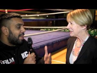 MIRANDA CARTER POST-SHOW INTERVIEW FOR iFILM LONDON / LEFT JAB PROMOTIONS SHOW 24.02.13