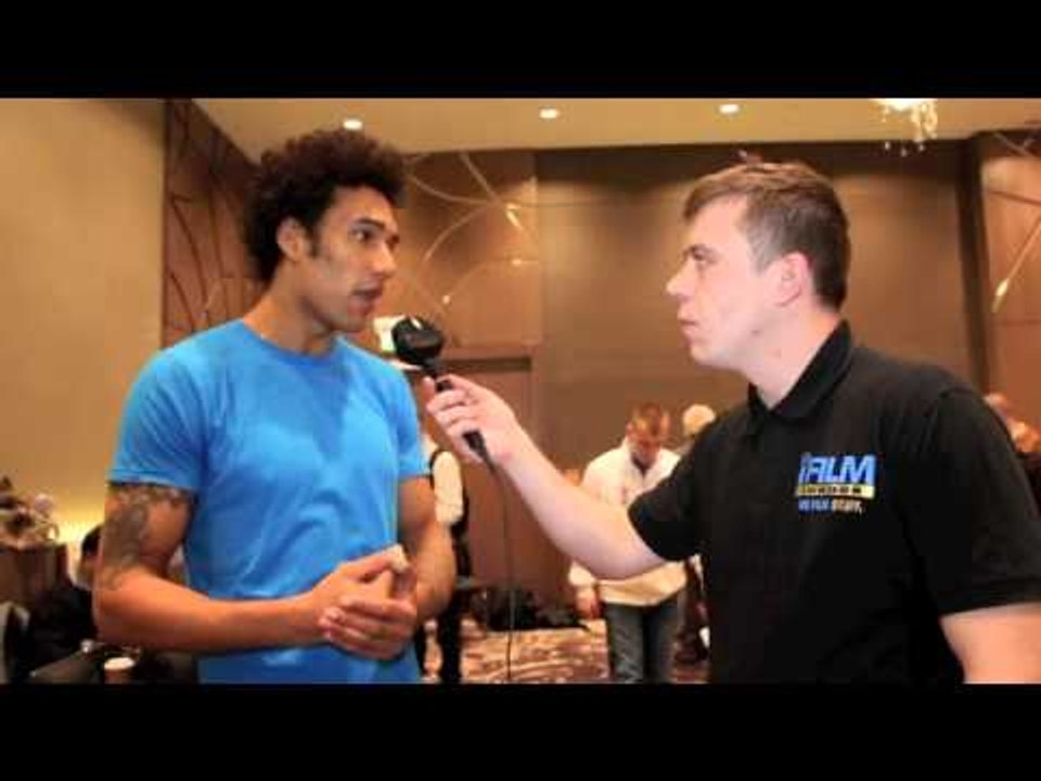 CHINA CLARKE POST WEIGH-IN INTERVIEW FOR iFILM LONDON / CAMACHO v CLARKE / LONDON'S FINEST