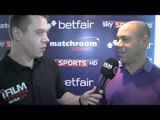 ADAM BOOTH ON GEORGE GROVES' SWITCH TO  MATCHROOM SPORT / INTERVIEW FOR iFILM LONDON