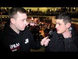 LIAM GRIFFITHS POST-FIGHT INTERVIEW FOR iFILM LONDON / RACKLEY v GRIFFITHS