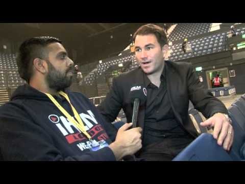 EDDIE HEARN POST-SHOW INTERVIEW FOR iFILM LONDON / LONDON'S FINEST (WEMBLEY) / BARKER v ROTOLO