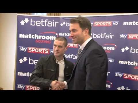 RICKY BURNS & EDDIE HEARN MEDIA CALL @ PRESS CONFERENCE (FOOTAGE) / iFILM LONDON