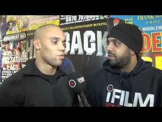 SIMON VALLILY (CRUISERWEIGHT)  ON MAKING HIS PRO-DEBUT AT YORK HALL - INTERVIEW FOR iFILM LONDON