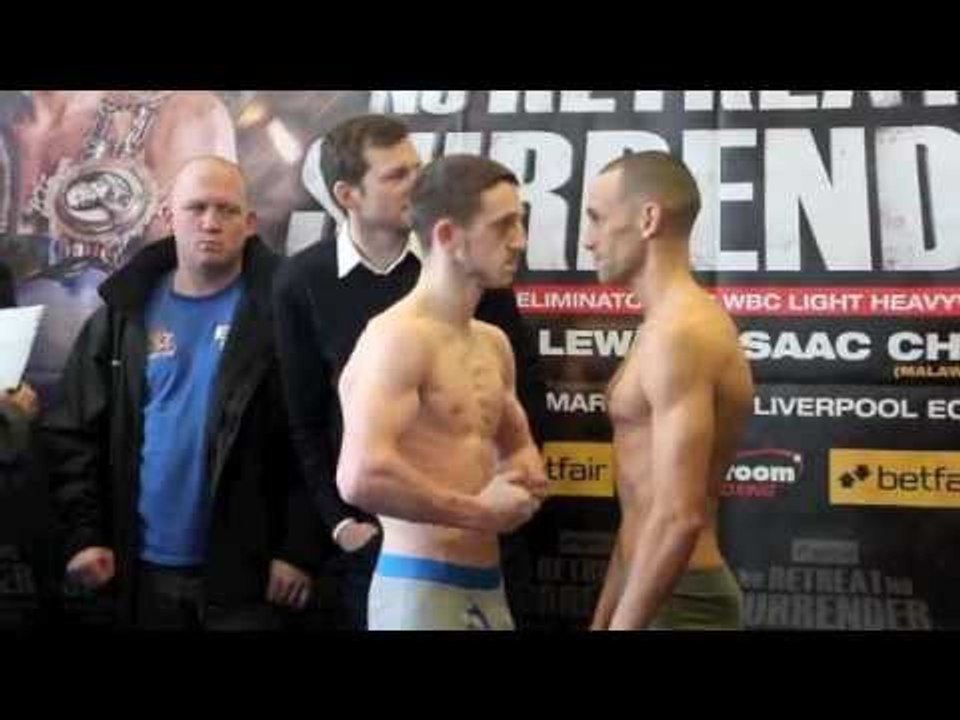 JAZZA DICKENS v JON FERNANDES - OFFCIAL WEIGH-IN / iFILM LONDON / NO RETREAT NO SURRENDER