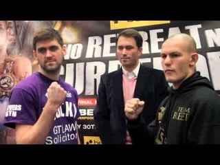 ROCKY FIELDING v WAYNE REED - HEAD TO HEAD @ PRESS CONFERENCE / NO RETREAT NO SURRENDER