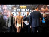 DERRY MATHEWS v ANTHONY CROLLA  2 - OFFICIAL WEIGH-IN / iFILM LONDON / NO RETREAT NO SURRENDER