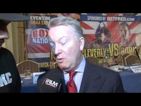 FRANK WARREN TALKS CLEVERLY, CHISORA, HARRISON & JOE MURRAY / RULE BRITANNIA PRESSER