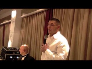 JAMIE MOORE SPEAKS AT KIERAN FARRELL'S BENEFIT NIGHT @ RENAISSANCE HOTEL (MANCHESTER)