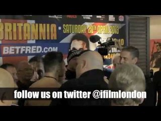 NATHAN CLEVERLY v ROBIN KRASNIQI - OFFICIAL WEIGH IN (WEMBLEY) / RULE BRITANNIA