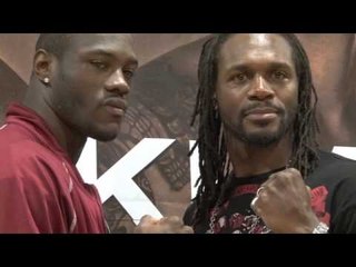DEONTAY WILDER v AUDLEY HARRISON HEAD TO HEAD @ PRESS CONFERENCE / iFILM LONDON