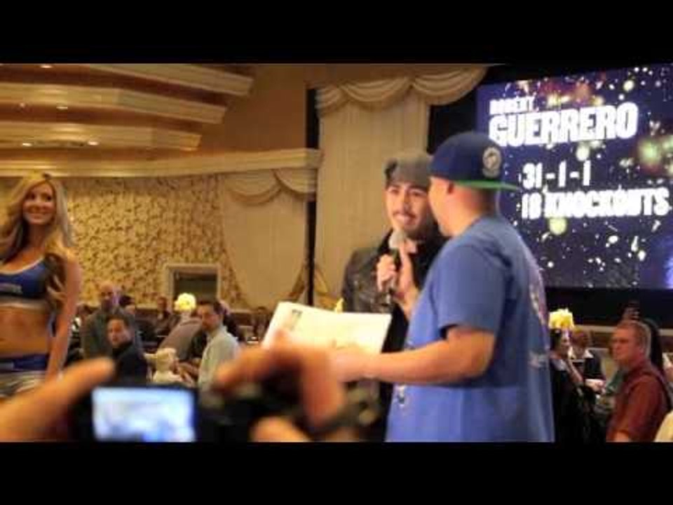 LEO SANTA CRUZ - GRAND ARRIVAL @ MGM GRAND / SANTA CRUZ v MUNOZ / MAYDAY