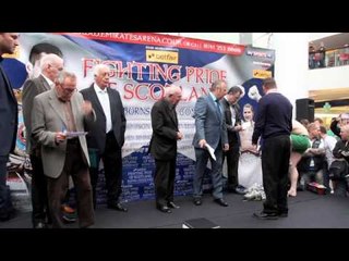 JON SLOWEY v EDDIE NESBITT - OFFICIAL WEIGH-IN / iFILM LONDON / FIGHTING PRIDE OF SCOTLAND