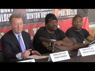 DERECK CHISORA v DEONTAY WILDER / GAVIN v VASSELL / SMITH v DODSON - FULL PRESS CONFERENCE