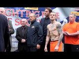 RICKY BURNS v JOSE GONZALEZ - OFFICIAL WEIGH IN / iFILM LONDON / FIGHTING PRIDE OF SCOTLAND